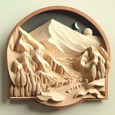 3D model Minami Alps in Japan (STL)